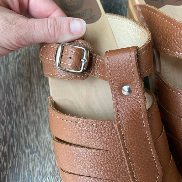 Troentorp | Leather Swedish Clogs | Size 37 - Picture 5 of 15